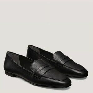 STUART WEITZMAN Rayne Genuine Leather Loafer in Black Size 10